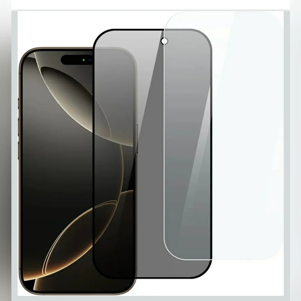 2 Pack Screen Protector for iPhone 16, Privacy Screen Protector and Glass Screen